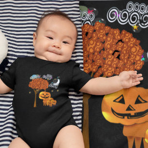 Halloween Pumpkin Heads -T-shirt Baby Bodysuit