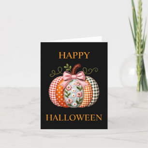 Halloween Pumpkin Holiday Folding Card
