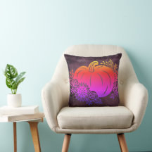 Halloween Pumpkin Home Decor Throw Pillow