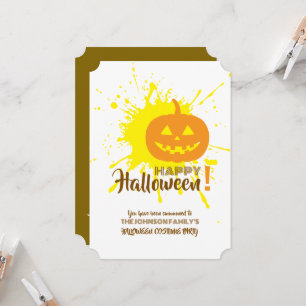 Halloween Pumpkin Invitation