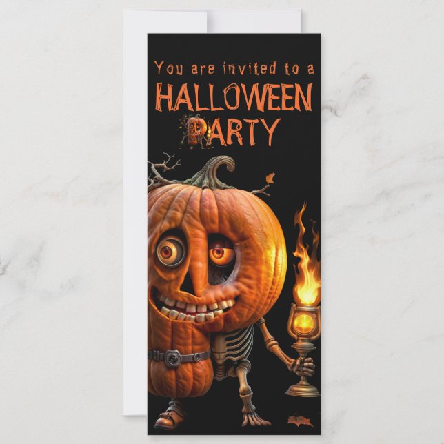 Halloween Pumpkin Invitation (Front)