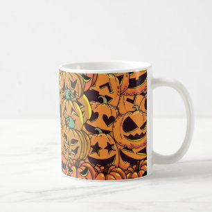 Halloween Pumpkin Jack O Lantern Coffee Mug, Cup