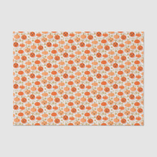 Halloween Pumpkin Jack-o'-lantern Decoupage Tissue Paper