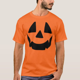 Halloween Pumpkin Jack O Lantern Face T-Shirt