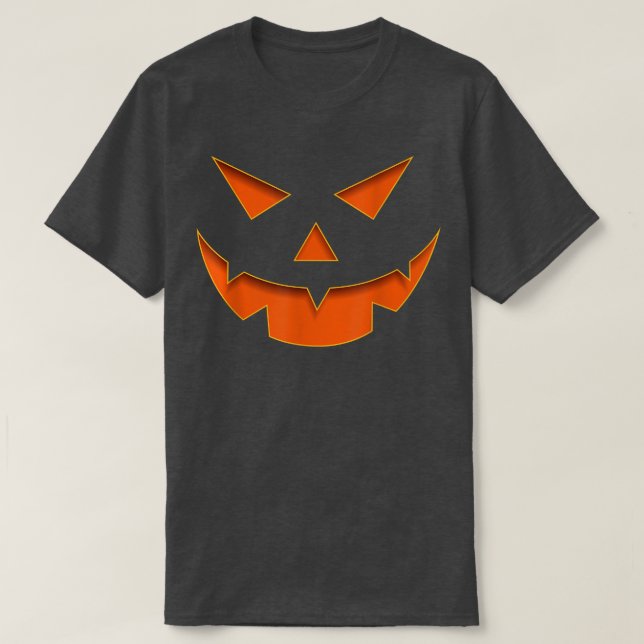 Halloween Pumpkin Jack O Lantern Scary Costume  T-Shirt (Design Front)