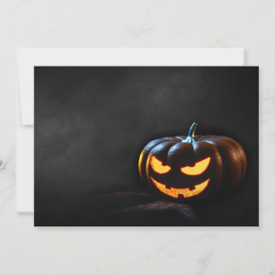 Halloween Pumpkin Jack-O-Lantern Spooky Card