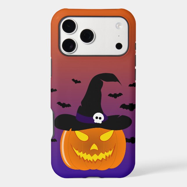 Halloween Pumpkin Jack o’ Lantern Witch Hat (Back)