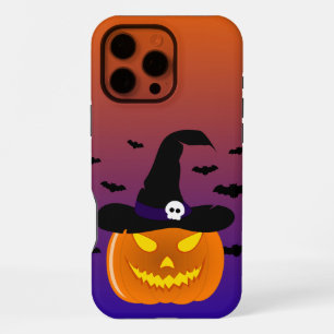 Halloween Pumpkin Jack o’ Lantern Witch Hat iPhone 16 Pro Max Case