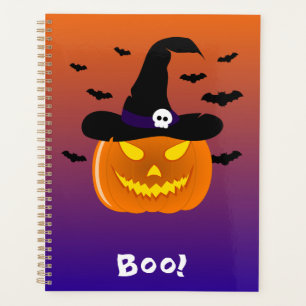 Halloween Pumpkin Jack o’ Lantern Witch Hat Planner