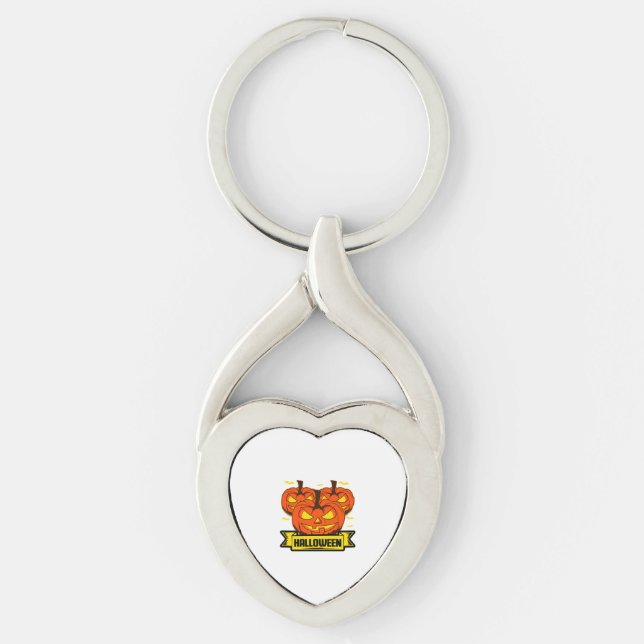 Halloween Pumpkin                            Key Ring (Front)