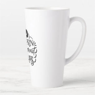 Halloween Pumpkin Kisses Harvest Wishes Birthday Latte Mug