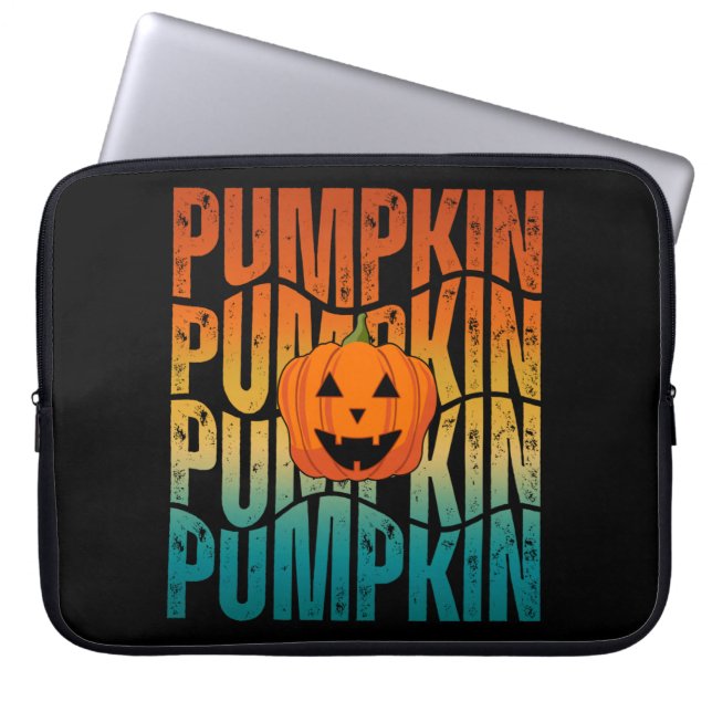 HALLOWEEN PUMPKIN LAPTOP SLEEVE (Front)