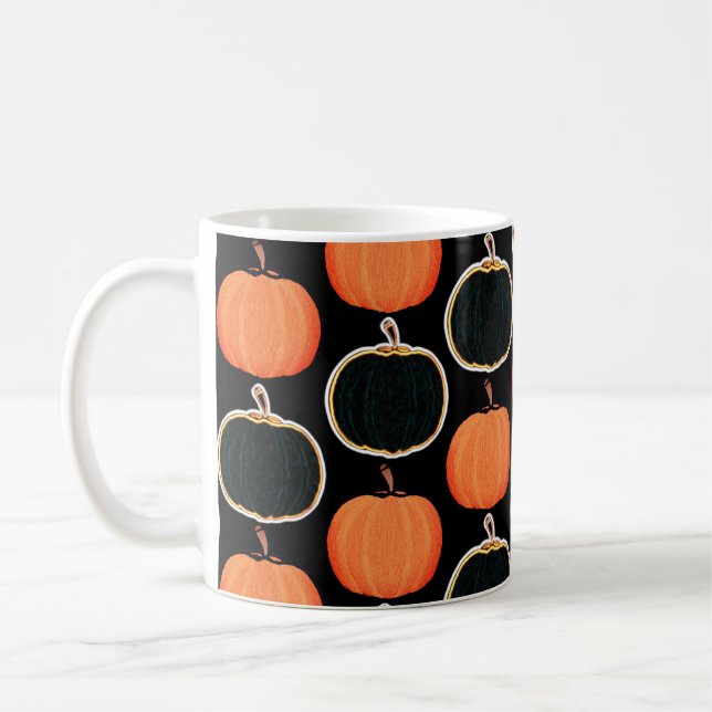 Halloween/pumpkin Latte Mug (Left)