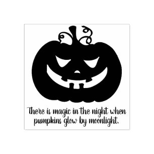 Halloween Pumpkin Magic  Rubber Stamp