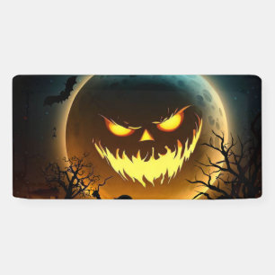 Halloween/pumpkin/moon/fall Banner