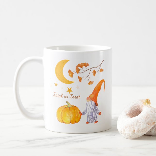 Halloween Pumpkin Mug (With Donut)