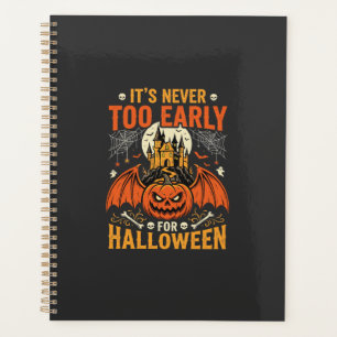 Halloween Pumpkin Never Too Early Castle Graphic_1 Planner