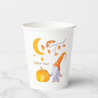 Halloween Pumpkin orange paper cups