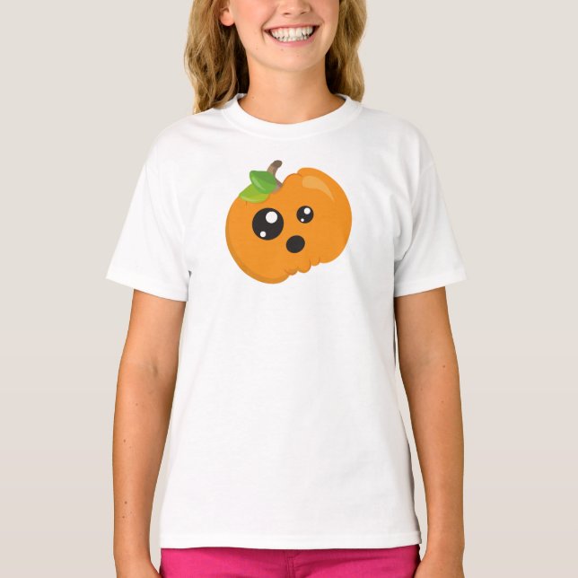 Halloween Pumpkin, Orange Pumpkin, Trick Or Treat T-Shirt (Front)