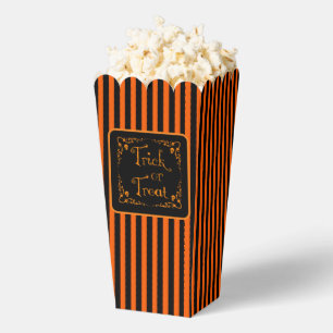 Halloween Pumpkin Orange Trick or Treat  Favour Box