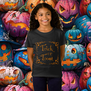 Halloween Pumpkin Orange Trick or Treat T-Shirt