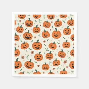 Halloween Pumpkin Paper Napkins