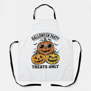 Halloween Pumpkin Party Vintage Jack O Lantern Shi Apron