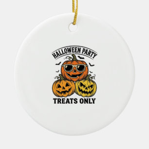 Halloween Pumpkin Party Vintage Jack O Lantern Shi Ceramic Tree Decoration