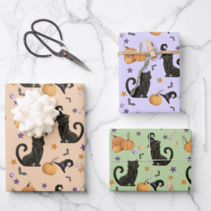 Halloween Pumpkin Party Wrapping Paper Sheets
