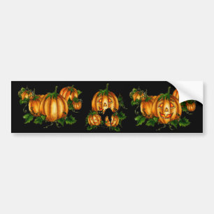 HALLOWEEN PUMPKIN PATCH by SHARON SHARPE Bumper Sticker