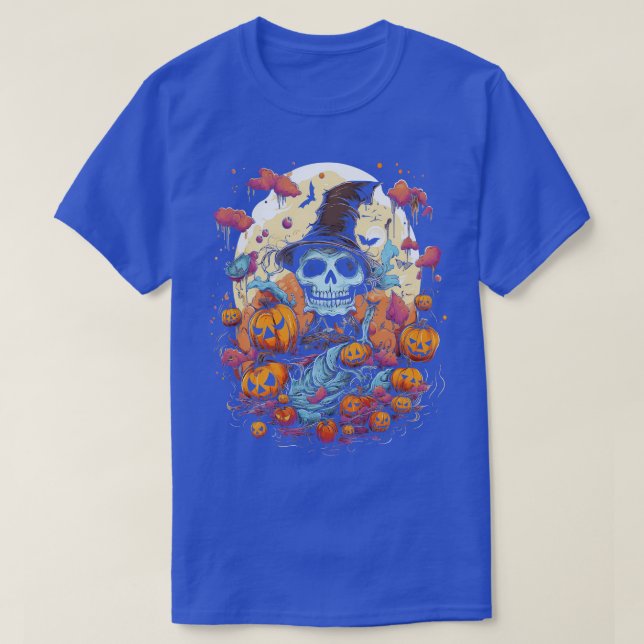 Halloween Pumpkin Patch T-Shirt (Design Front)