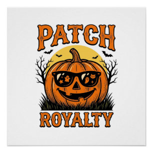 Halloween Pumpkin Patch Vintage Jack O Lantern Shi Poster
