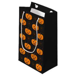 Halloween Pumpkin Pattern Small Gift Bag