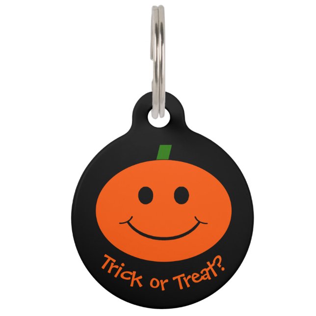 Halloween Pumpkin Pet Tag (Front)