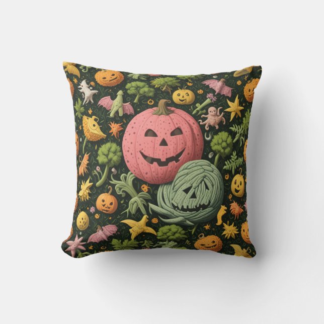 Halloween Pumpkin Pillow (Front)