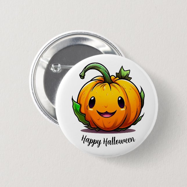 Halloween Pumpkin Pin (Front & Back)