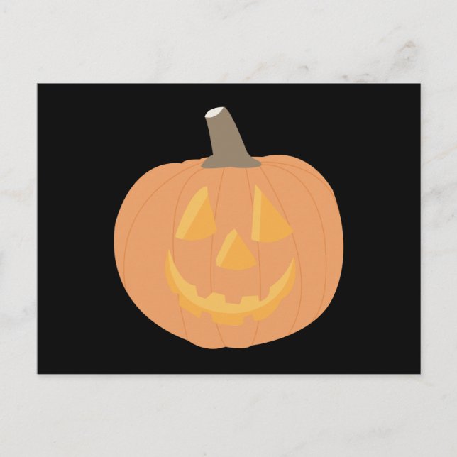 Halloween Pumpkin Postcard (Front)