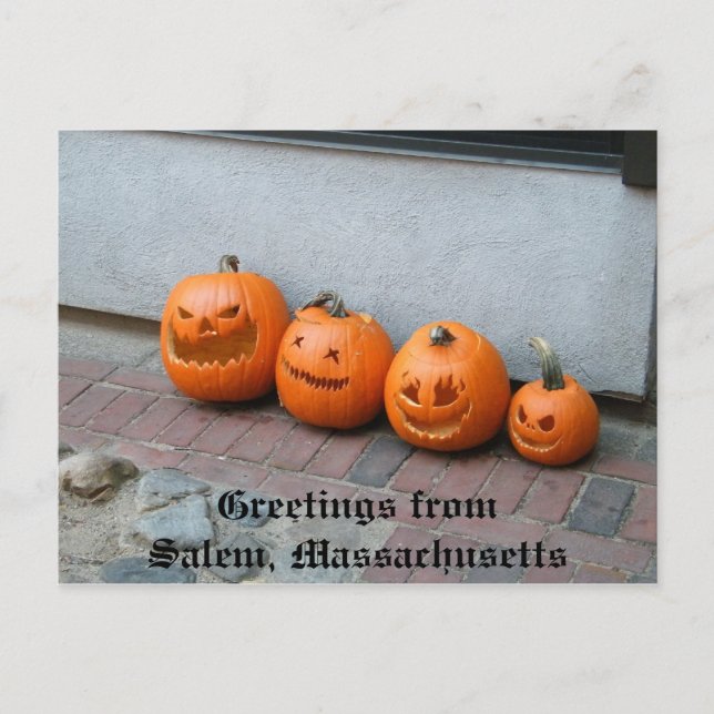 Halloween Pumpkin Postcard (Front)