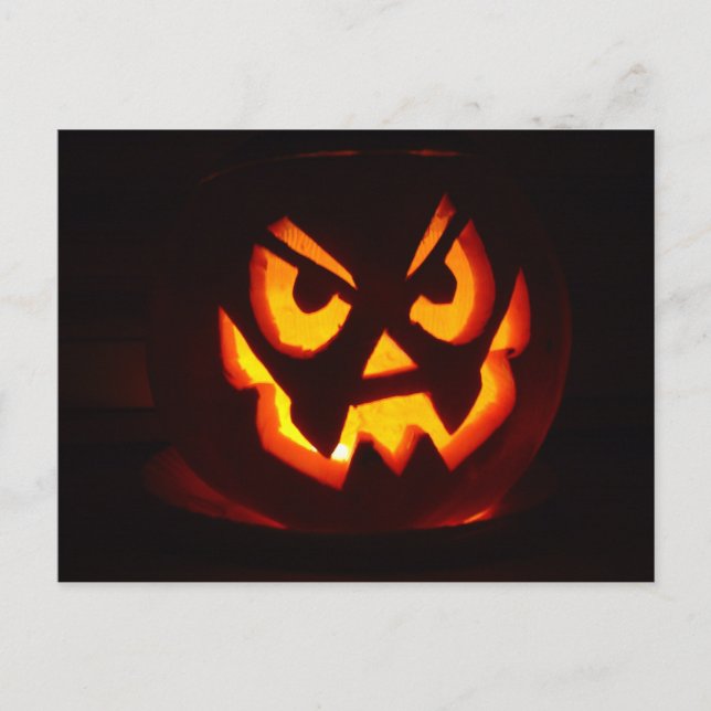Halloween Pumpkin Postcard (Front)