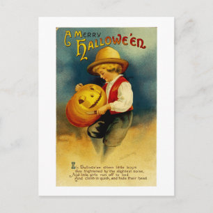 Halloween Pumpkin Postcard