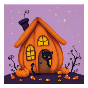 Halloween Pumpkin Poster – Cute & Fun