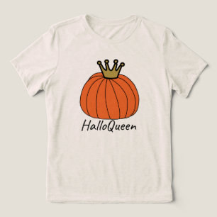 Halloween Pumpkin Queen Halloqueen Tri-Blend Shirt