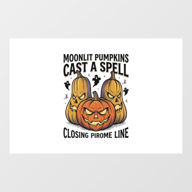 Halloween Pumpkin Quote Moonlit Jack O Lantern Eng (Sheet)