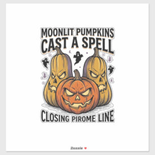 Halloween Pumpkin Quote Moonlit Jack O Lantern Eng