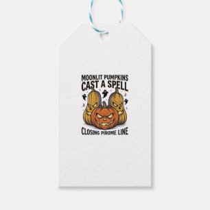 Halloween Pumpkin Quote Moonlit Jack O Lantern Eng Gift Tags