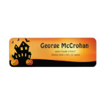Halloween Pumpkin Return Address<br><div class="desc">Halloween Pumpkin Return Address Label. For further customisation,  please click the "Customise it" button and use our design tool to modify this template.</div>