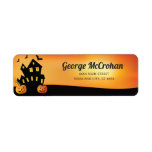 Halloween Pumpkin Return Address<br><div class="desc">Halloween Pumpkin Return Address Label. For further customisation,  please click the "Customise it" button and use our design tool to modify this template.</div>