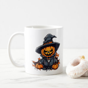 Halloween Pumpkin Scarecrow Adorable Fall Decor  Coffee Mug
