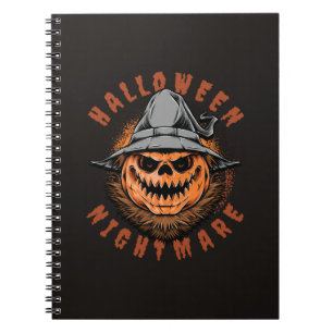 Halloween Pumpkin Scarecrow Design Notebook
