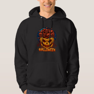 Halloween Pumpkin scary Dead Skulls bone Hoodie